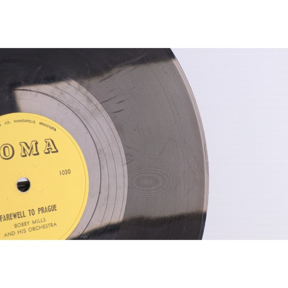 Bobby Mills - Farewell To Prague / Golden Age Waltz 10" 78 rpm Record 1030 Czech - Picture 8 of 16